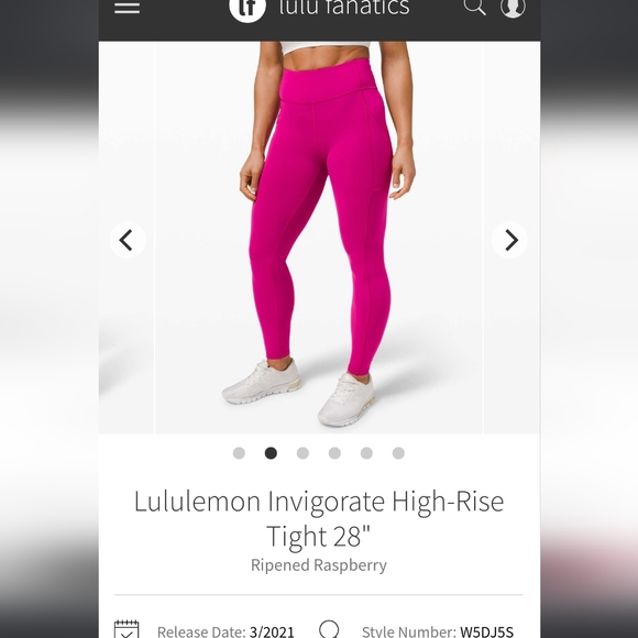 Lululemon invigorate leggings - Picture 1 of 3